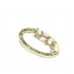 Pendant Emerald Opal 18kt Gold Yellow Natural Gem Stone Vintage Women Gift D241